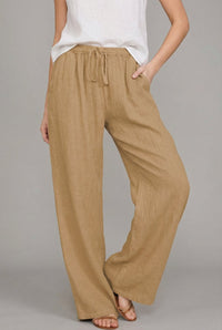 Mia | Breezy And Elegant Wide-Leg Drawstring Pants