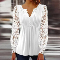 Sophia | Whimsical Nature-Inspired Henley Blouse
