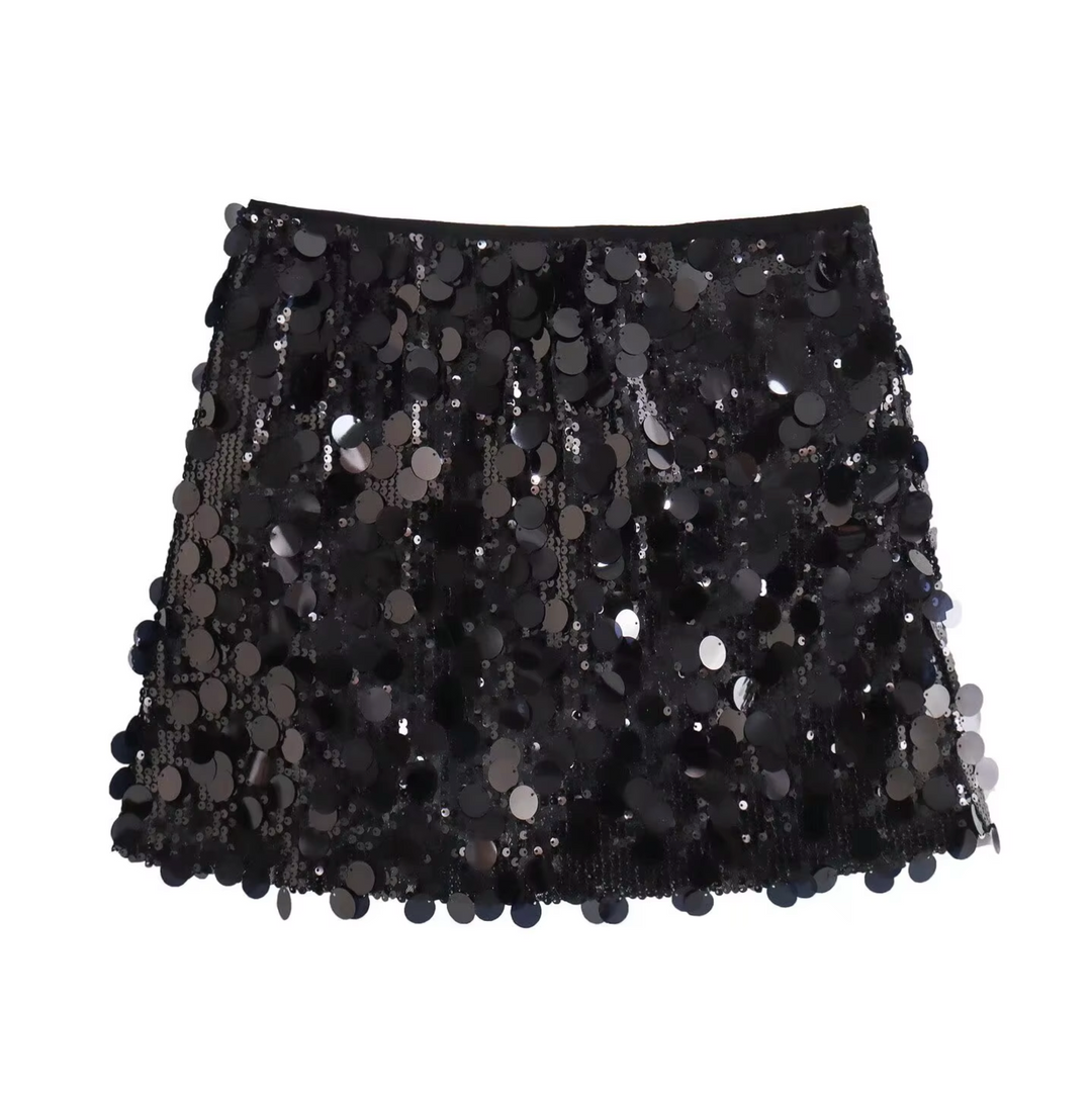 Amelia | Sequin Mini Skirt – Luxurious High Waist Design 2