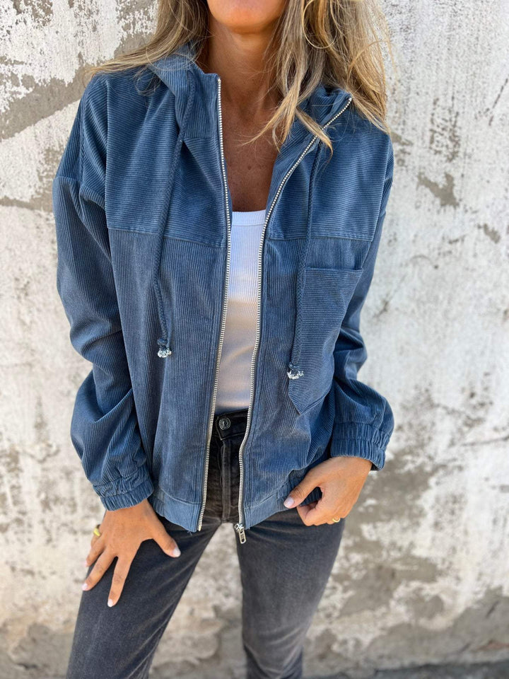 Amy | Soft Cord Fabric Casual Style Jacket 1