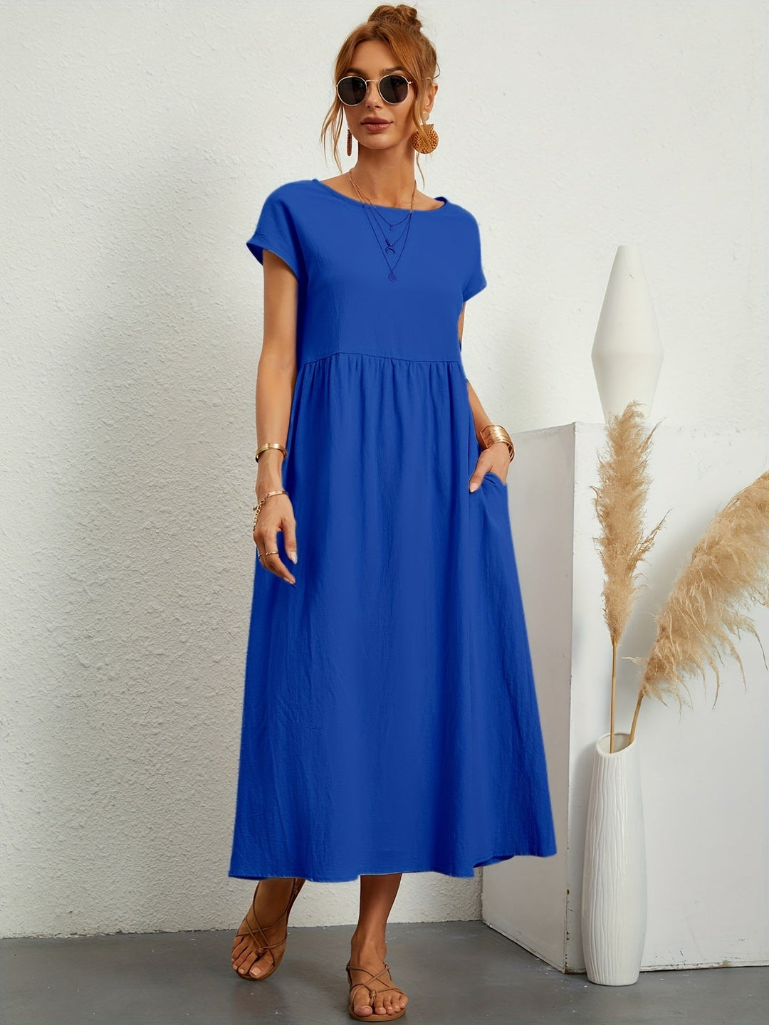 Annabeth | casual summer dress with loose pockets 0