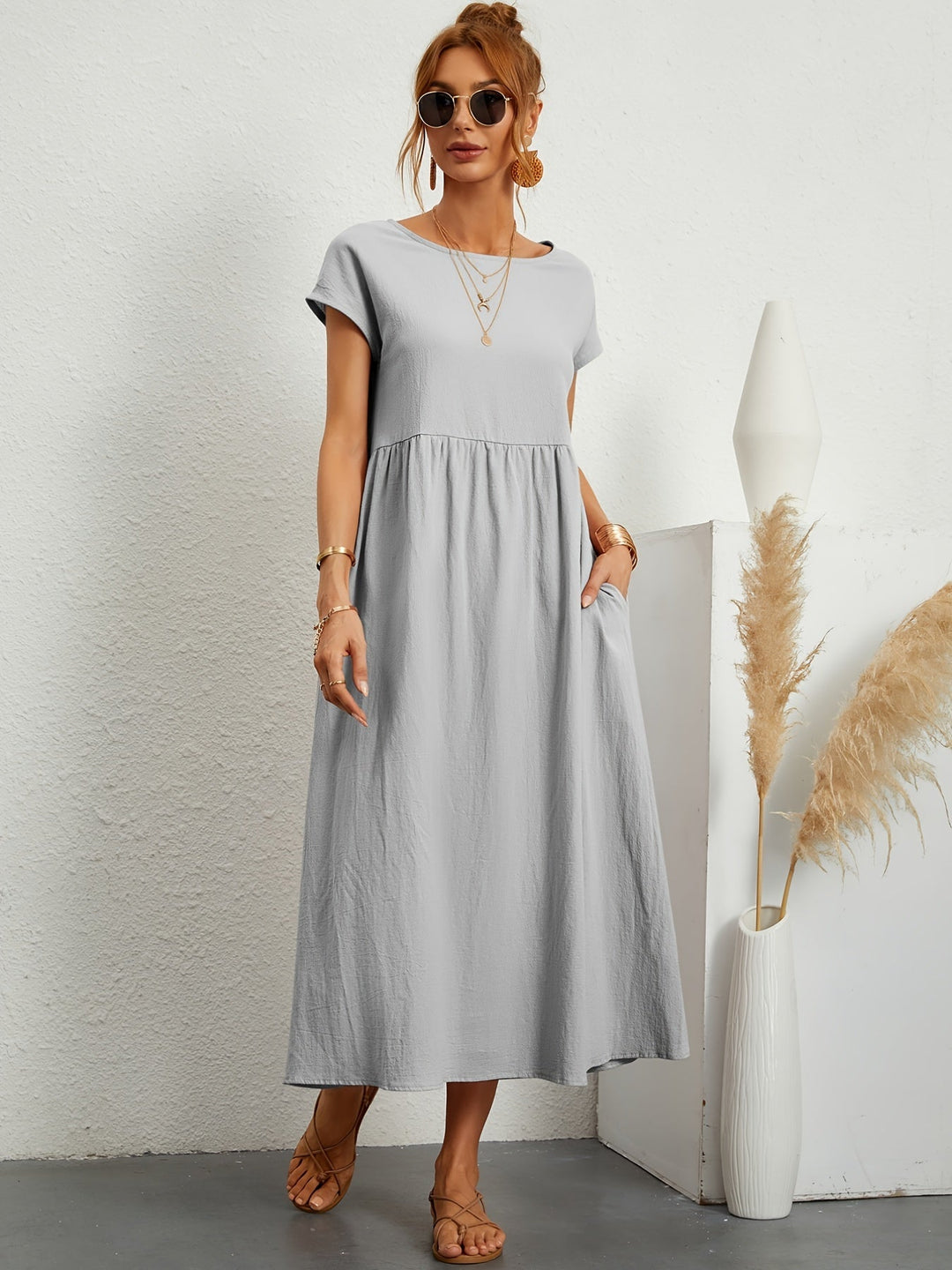 Annabeth | casual summer dress with loose pockets 11