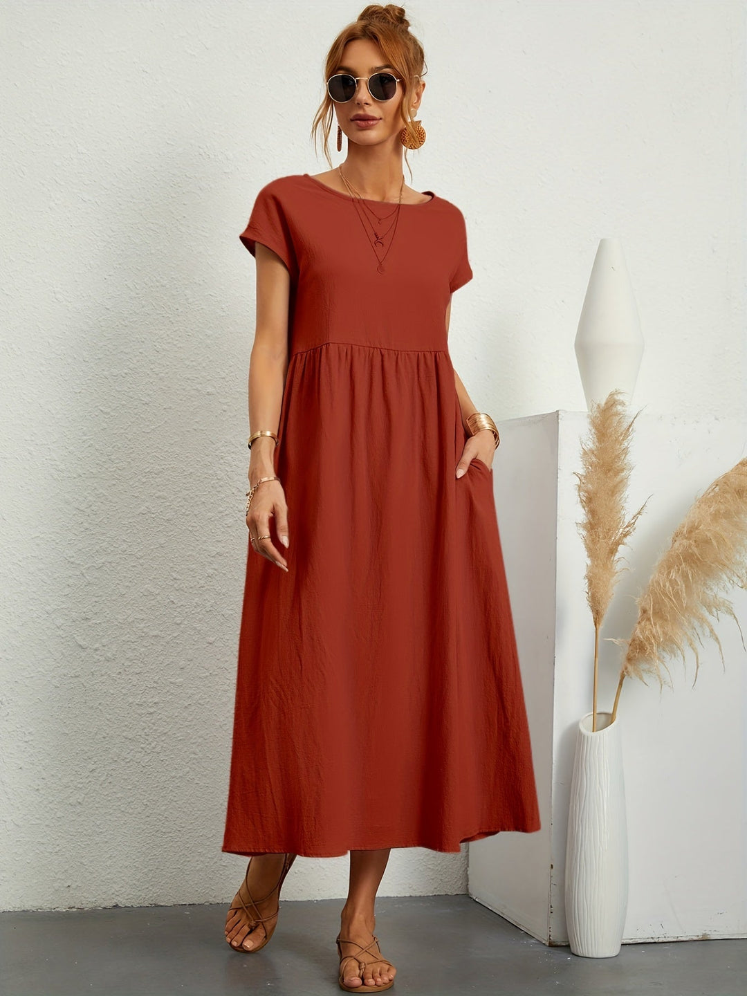 Annabeth | casual summer dress with loose pockets 15