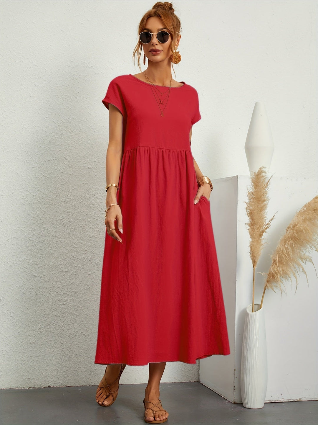 Annabeth | casual summer dress with loose pockets 17