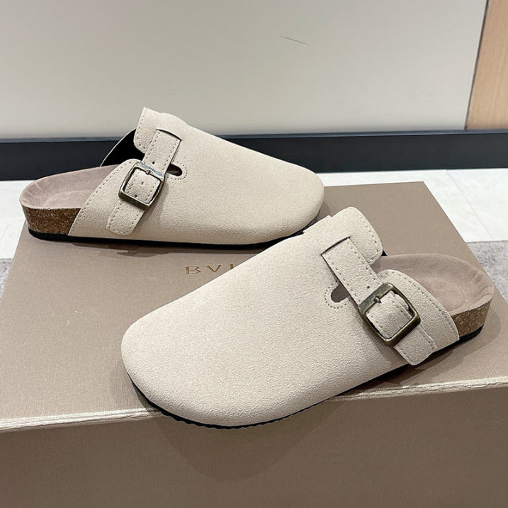 Asher | Flat Clogs with Belt 7