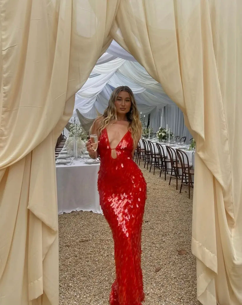 Aurora | Glamorous Sequin Backless Homecoming Dress 6
