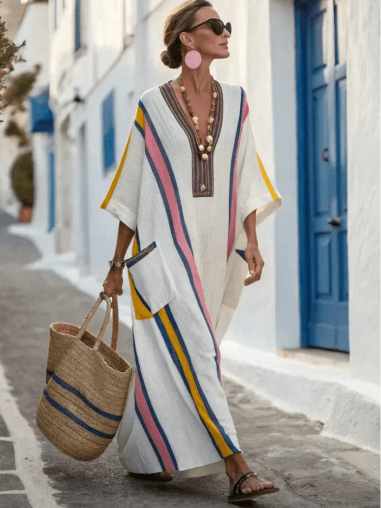 Aurora | Sophisticated and Practical V-Neck Maxi Dress 4
