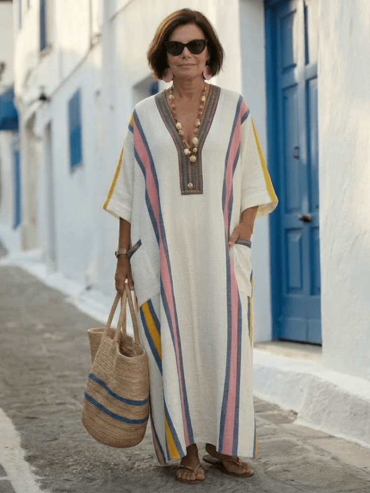 Aurora | Sophisticated and Practical V-Neck Maxi Dress 5