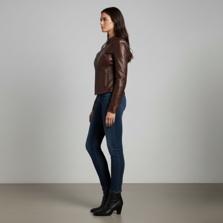 Ava | Women's Leather Jacket – Timeless, Chic & Versatile Fashion Statement 4