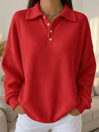 Isadora | Sophisticated Collared Knit Polo Sweater