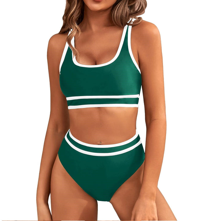 Aveline | High Waisted Bikini Set Soft Comfortable High Cut Bottoms 5