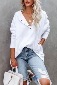 Avery | Cozy Longline Women's Hooded Sweatshirt