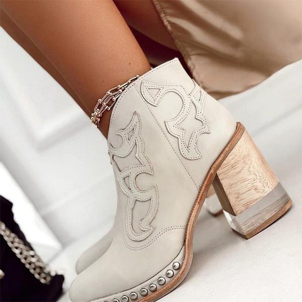 Bella | Classic Mid-Calf Stylish Western Cowboy Boots 6