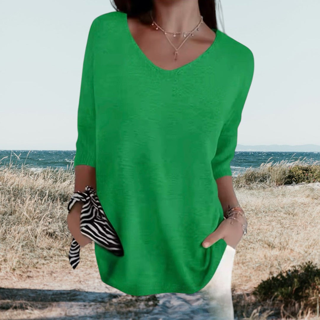 Bella | Lightweight V-Neck, Summer Style 13