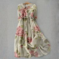 Audrey | Timeless and Vintage-Inspired Floral Midi Dress