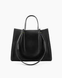 Audrey | Polished Vegan Leather Structured Tote Bag