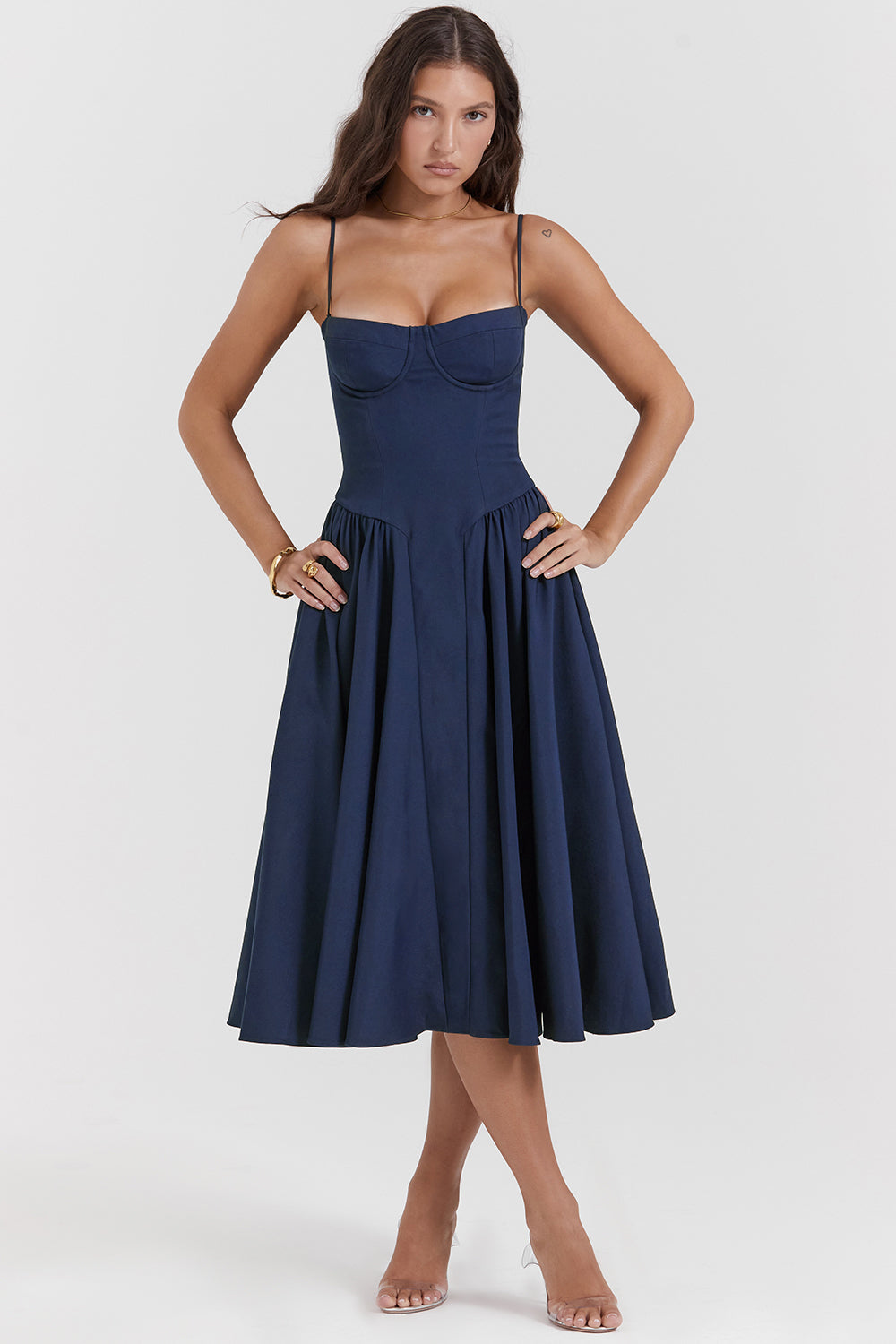 Bianca | Modern Corset Flowy A-Line Summer Dress 0