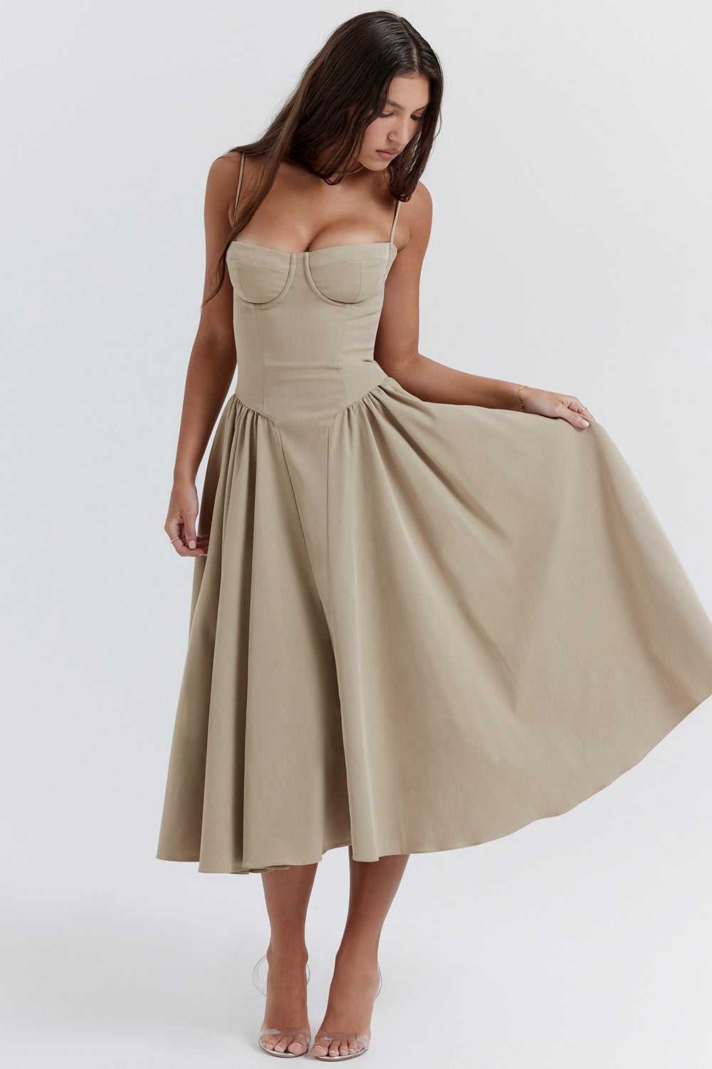 Bianca | Modern Corset Flowy A-Line Summer Dress 3