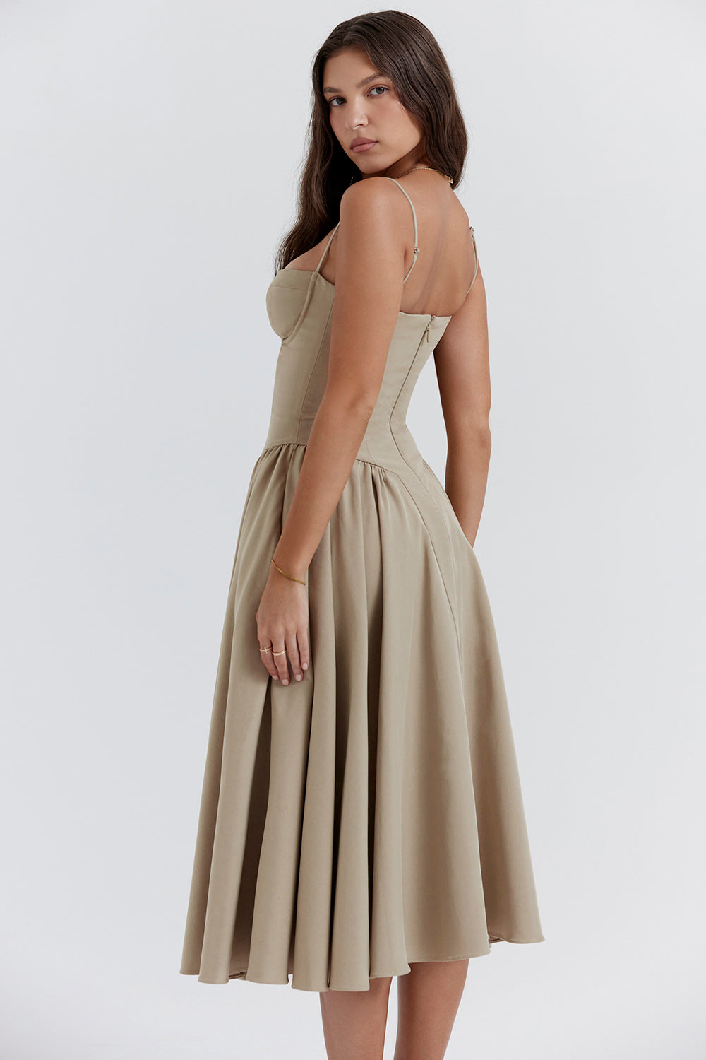 Bianca | Modern Corset Flowy A-Line Summer Dress 5