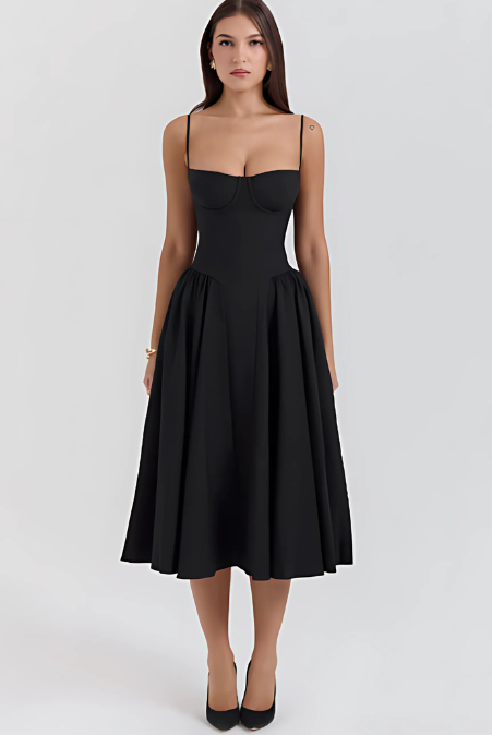 Bianca | Modern Corset Flowy A-Line Summer Dress 6