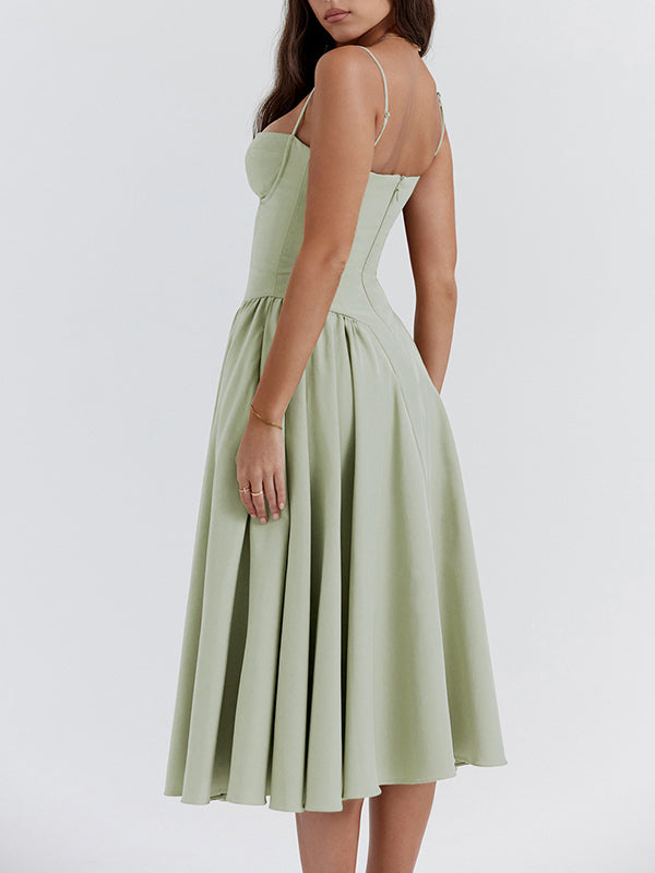Bianca | Modern Corset Flowy A-Line Summer Dress 9