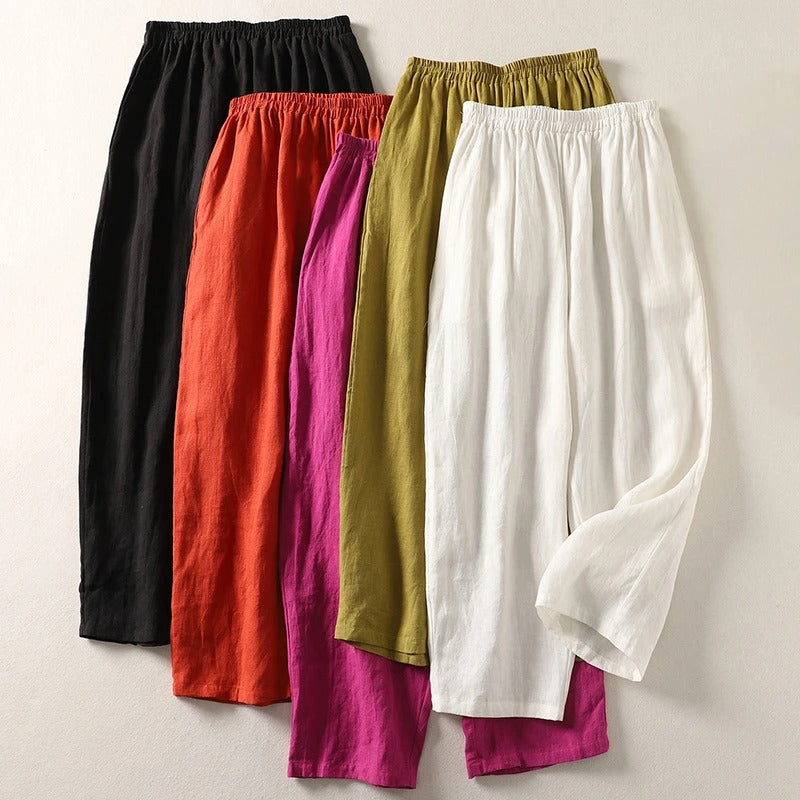 Blythe | Elegant High-Rise Wide Leg Trousers for Women - Comfortable & Versatile Palazzos 6