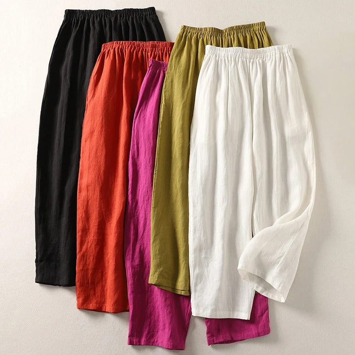 Blythe | Elegant High-Rise Wide Leg Trousers for Women - Comfortable & Versatile Palazzos 6
