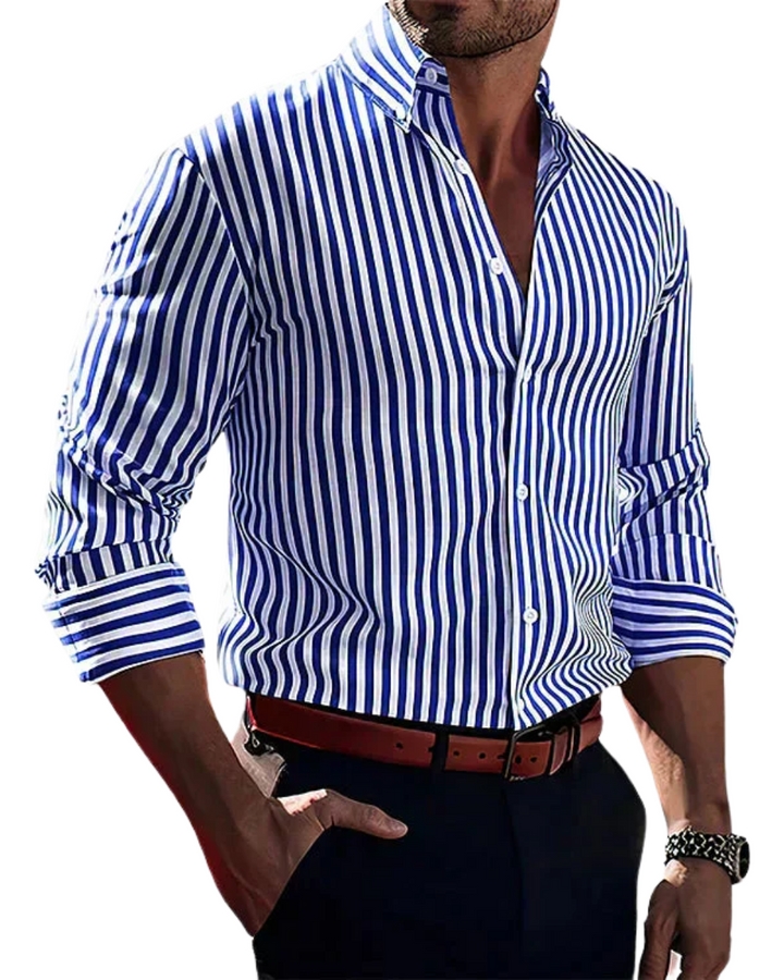 Bram | Stylish and sophisticated striped men's shirt 0