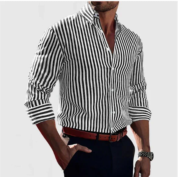 Bram | Stylish and sophisticated striped men's shirt 1