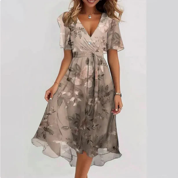 Brianna | Summer & Cocktail Style  V-Neck Dress 2