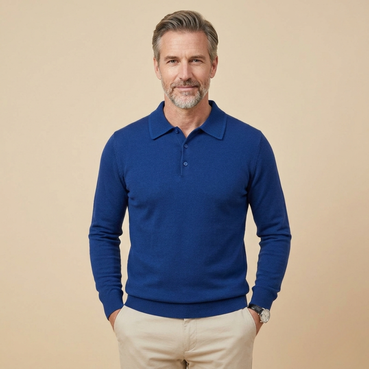 Calder | Men's Classic Long Sleeve Polo 2