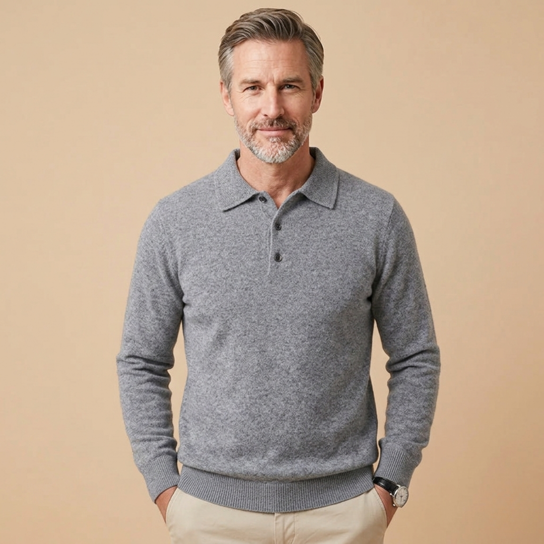 Calder | Men's Classic Long Sleeve Polo 4