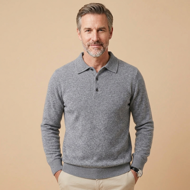 Calder | Men's Classic Long Sleeve Polo 4