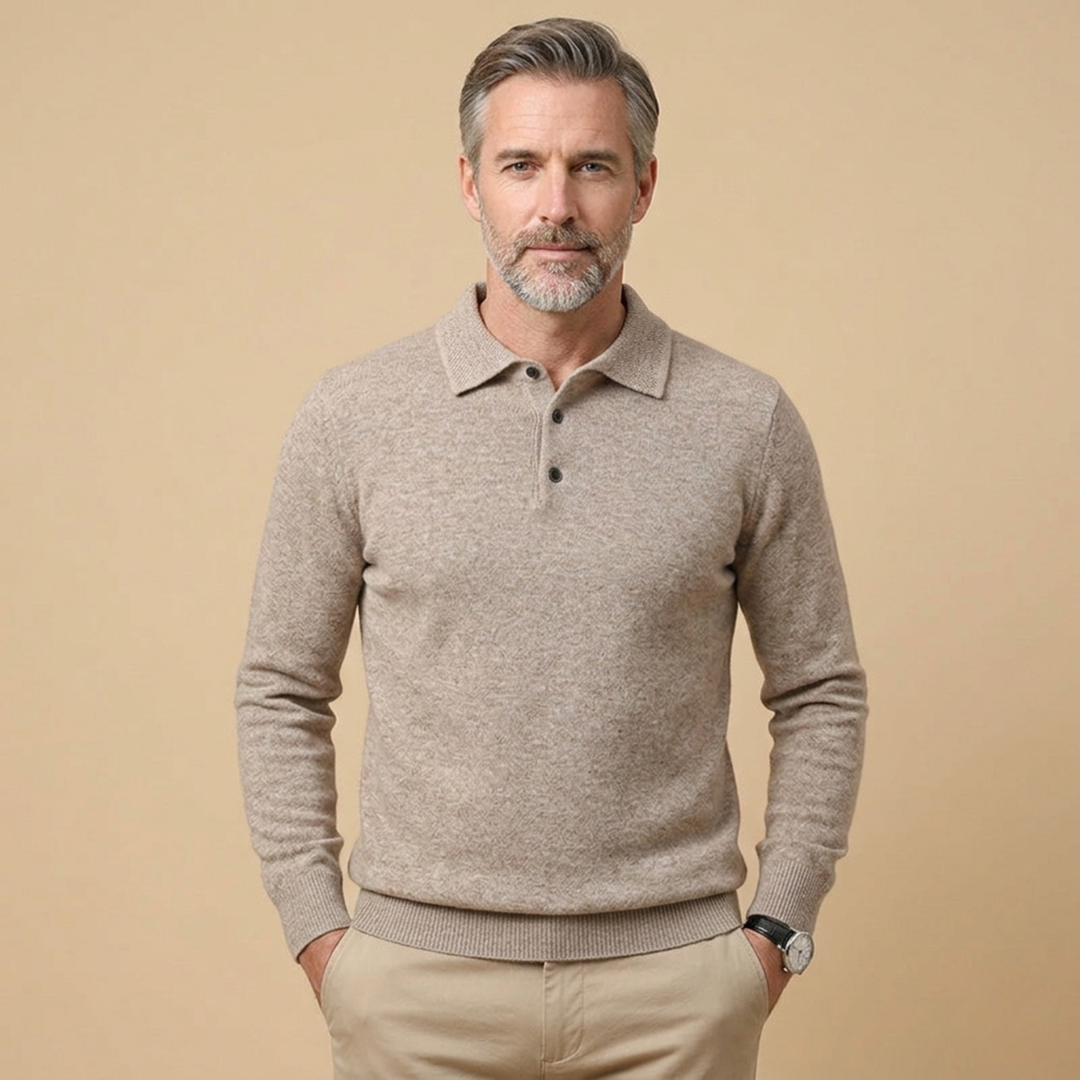 Calder | Men's Classic Long Sleeve Polo 5