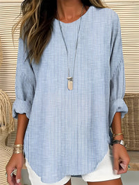 Maya | Timeless Striped Long Sleeve Blouse