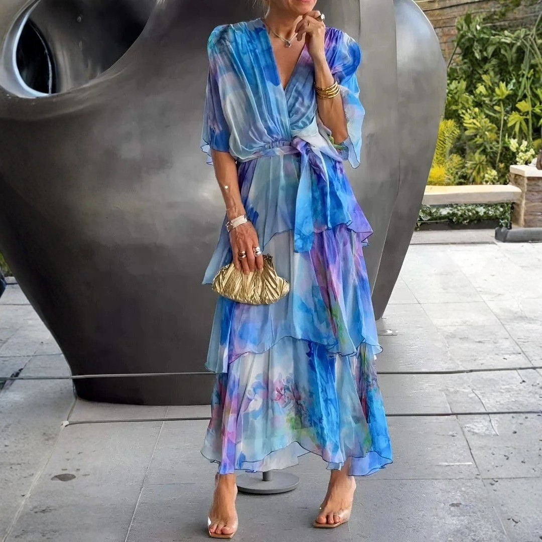Cassandra | Elegant, Airy & Fluid Wedding Guest Dress Gown 1