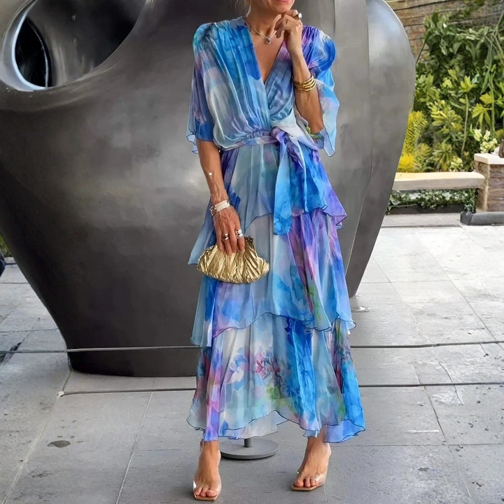 Cassandra | Elegant, Airy & Fluid Wedding Guest Dress Gown 1