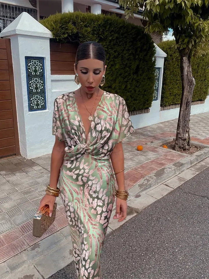 Celia | Elegant Copper Midi Dress for Women – Flattering Fit & Chic Design 0