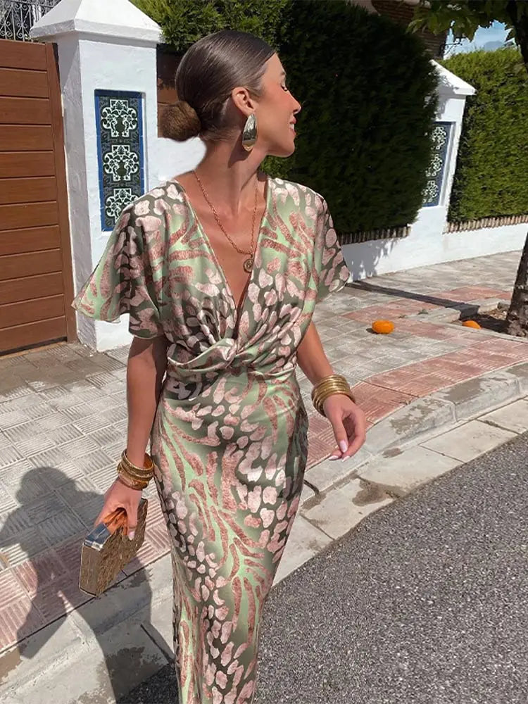 Celia | Elegant Copper Midi Dress for Women – Flattering Fit & Chic Design 2