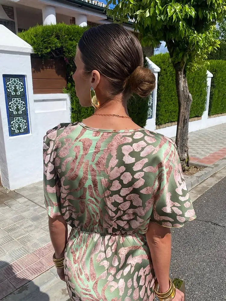 Celia | Elegant Copper Midi Dress for Women – Flattering Fit & Chic Design 4