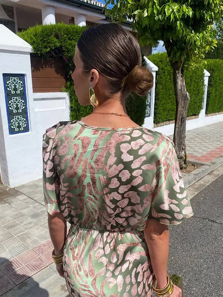 Celia | Elegant Copper Midi Dress for Women – Flattering Fit & Chic Design 4