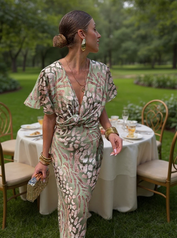 Celia | Elegant Copper Midi Dress for Women – Flattering Fit & Chic Design 7