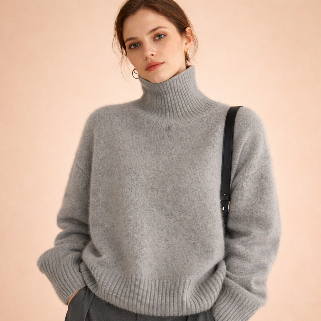Celia | Women's Cashmere Sweater – Soft, Elegant & Warm Turtleneck 4
