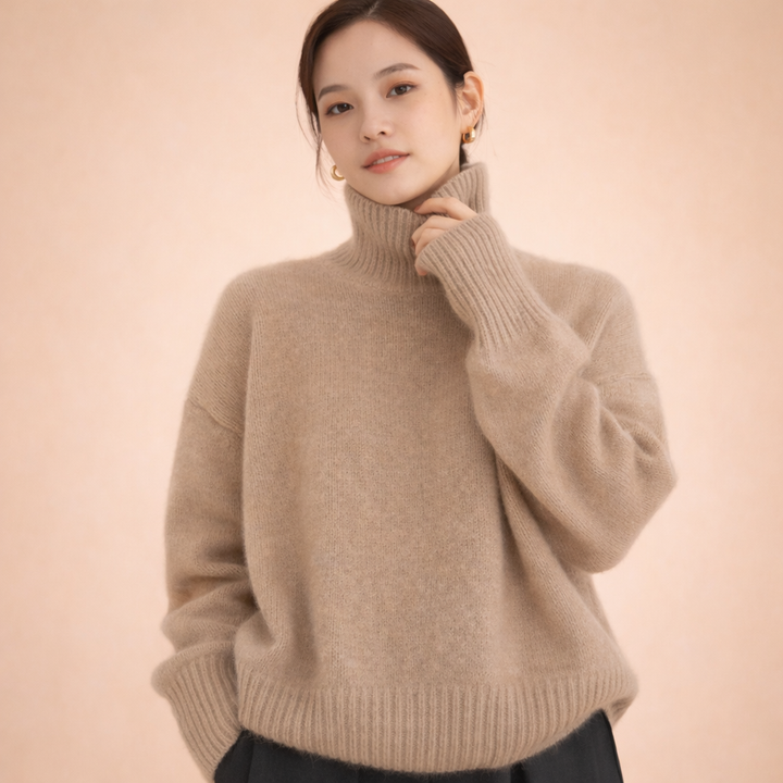 Celia | Women's Cashmere Sweater – Soft, Elegant & Warm Turtleneck 5