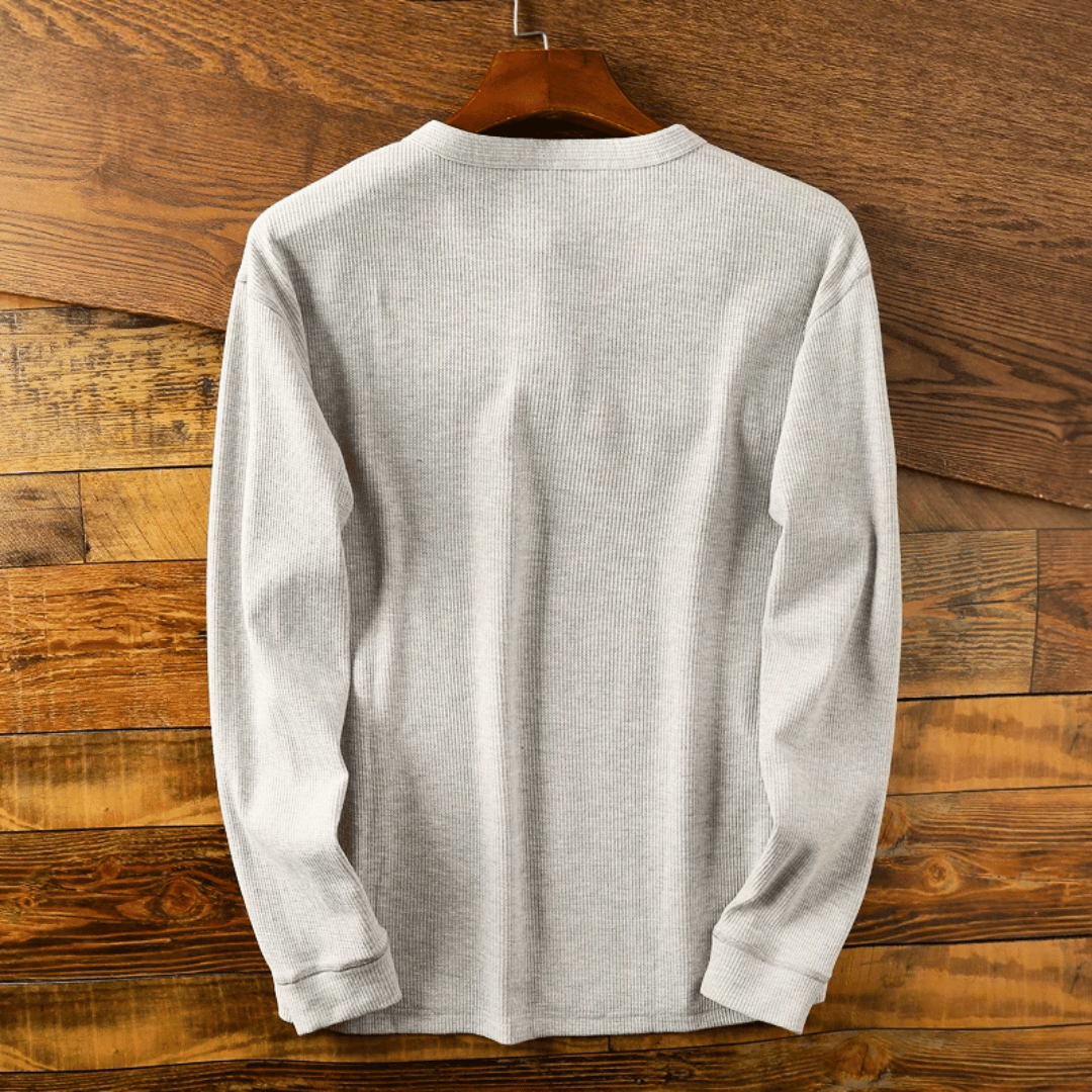 Charles | Heritage Cotton Henley T-Shirt 1