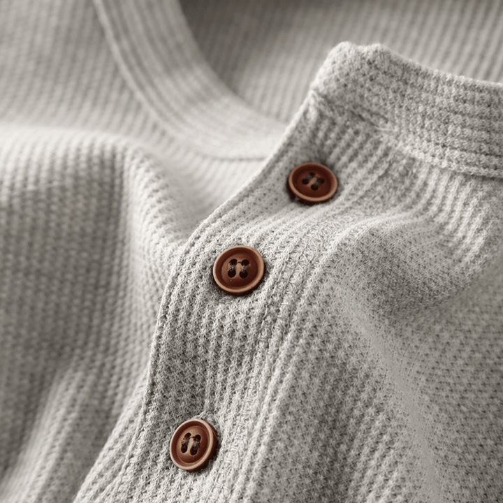 Charles | Heritage Cotton Henley T-Shirt 7