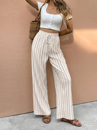 Harper | Breezy And Elegant Striped Wide-Leg Trousers