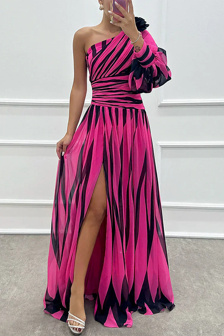 Chloe | Sophisticated Wedding Guest Dress with One-Shoulder Design 3