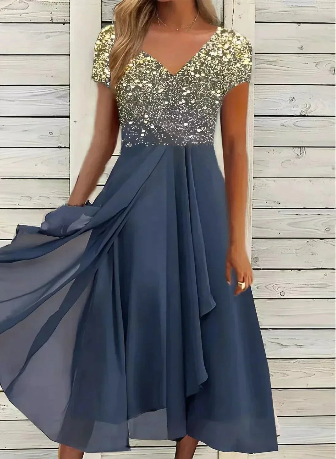Christina | Flexible Fabric Chic Elegance Cocktail Dress 9