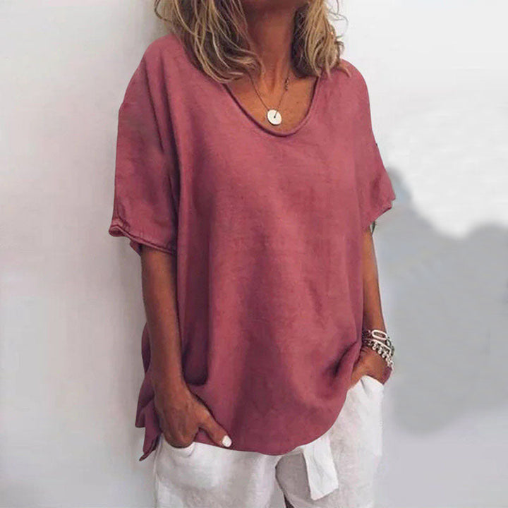 Christina | Relaxed Fit Breathable Fabric summer Blouse 11